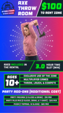 Axe Throwing Party Room